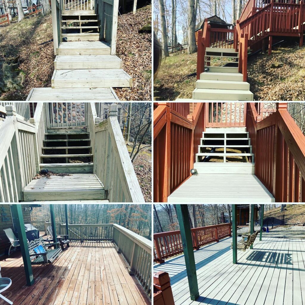 deck and porch makeover stain and paint franklin in