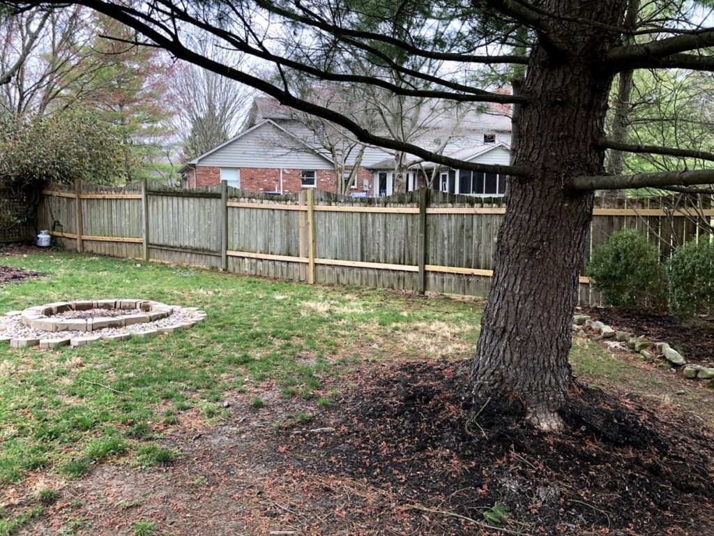 wooden privacy fence rails and post repair southport indianapolis in